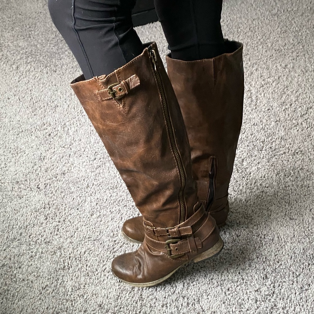 Brown Leather Boots